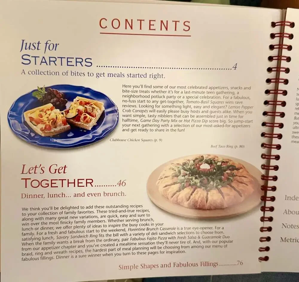 Pampered Chef All The Best Cookbook 2003 Spiral Bound Recipe Book